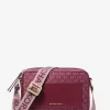 Torba typu crossbody Jet Set z dużym, tkanym nadrukiem z logo