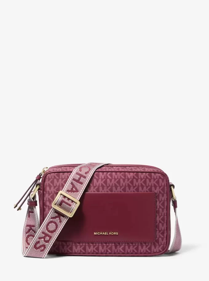 Torba typu crossbody Jet Set z dużym, tkanym nadrukiem z logo