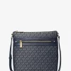 Torba typu crossbody Jet Set z dużym, tkanym nadrukiem z logo