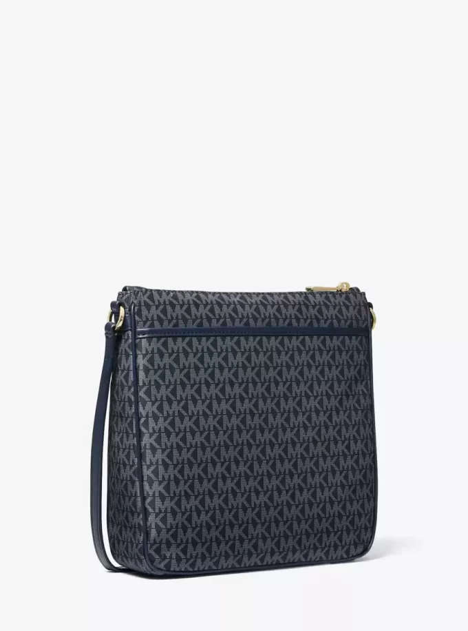 Torba typu crossbody Jet Set z dużym, tkanym nadrukiem z logo
