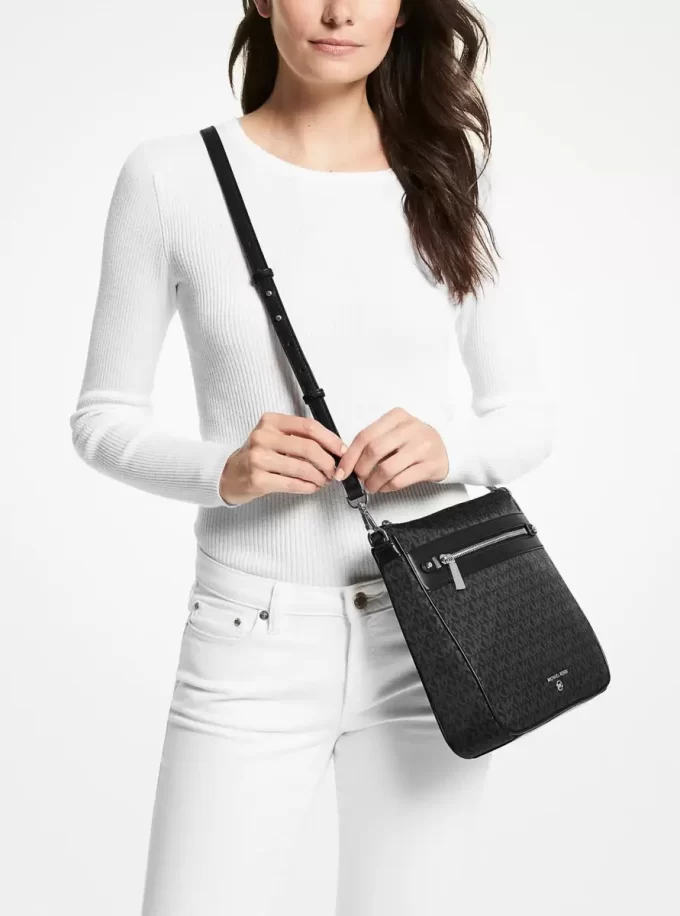 Torba typu crossbody z dużym nadrukiem logo Jet Set