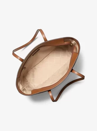 Torba typu tote Arden z dużym nadrukiem i logo, zapinana na zamek błyskawiczny