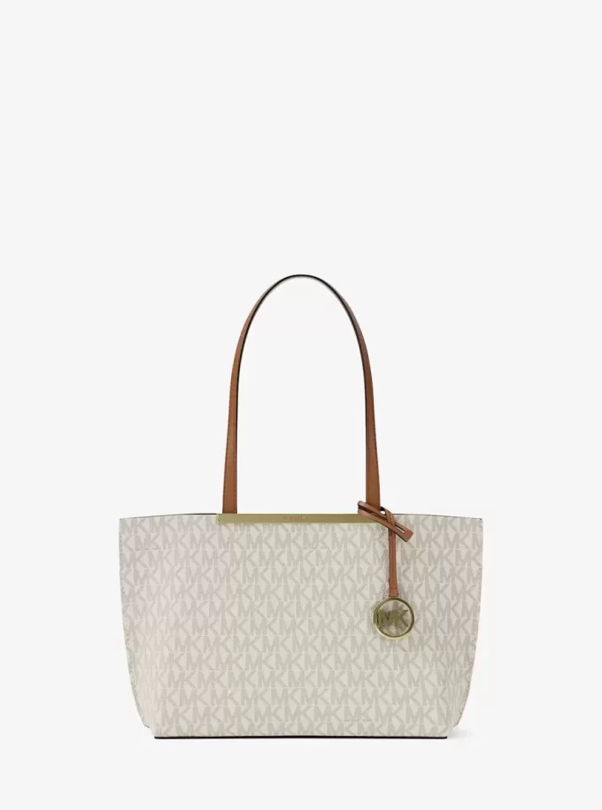 Torba typu tote Evelyn Small Signature Logo