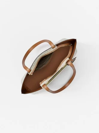 Torba typu tote Evelyn Small Signature Logo