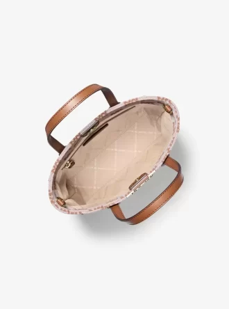 Torba typu tote Vincent Small Logo Jacquard z etui na karty