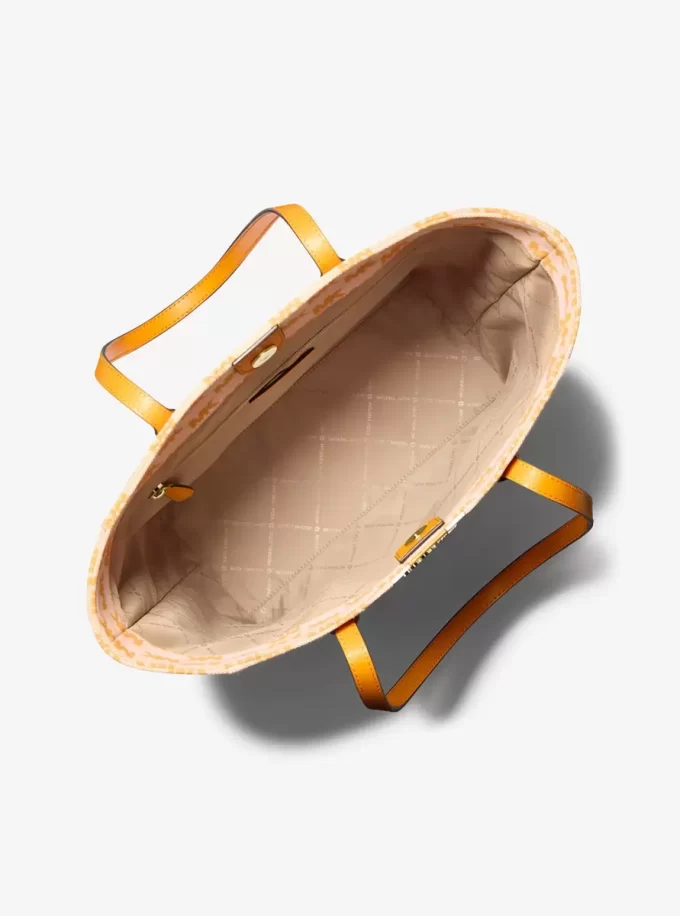 Torba typu tote Vincent z dużym logo i żakardem oraz etui na karty