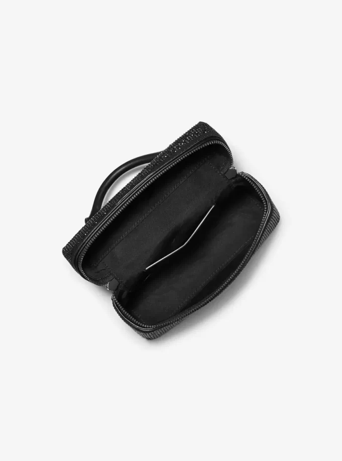 Torebka Jana Extra-Small z zdobionym zamszem, z możliwością odpięcia na ramię Torebka Jana Extra-Small z zdobionym zamszem, z możliwością odpięcia na ramię