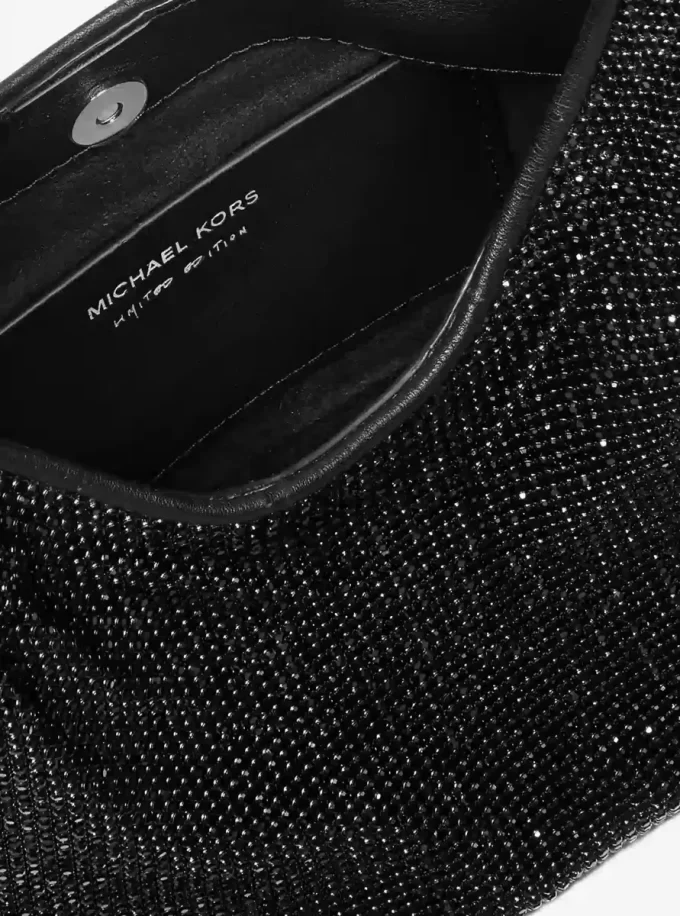 Torebka na ramię typu hobo Nolita z limitowanej edycji z siateczki z kryształkami Torebka na ramię typu hobo Nolita z limitowanej edycji z siateczki z kryształkami