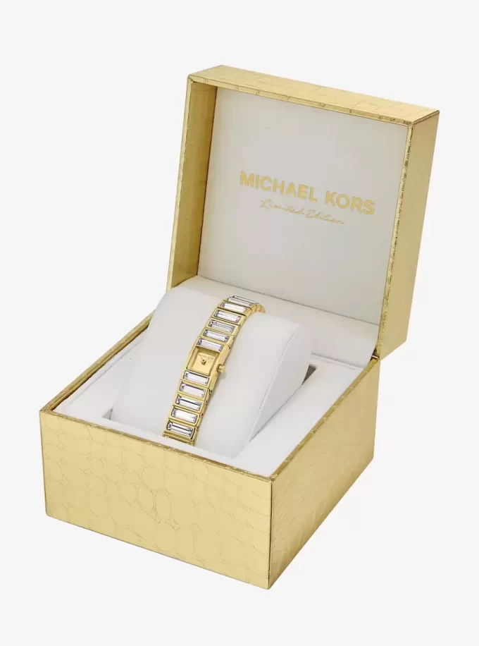 Zegarek Mini Darrington Pavé z limitowanej edycji w kolorze złotym