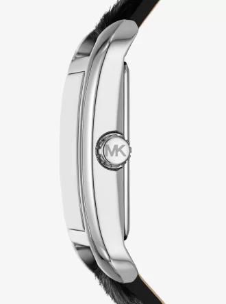 Zegarek Monroe z nadrukiem w panterkę z cielęcej sierści