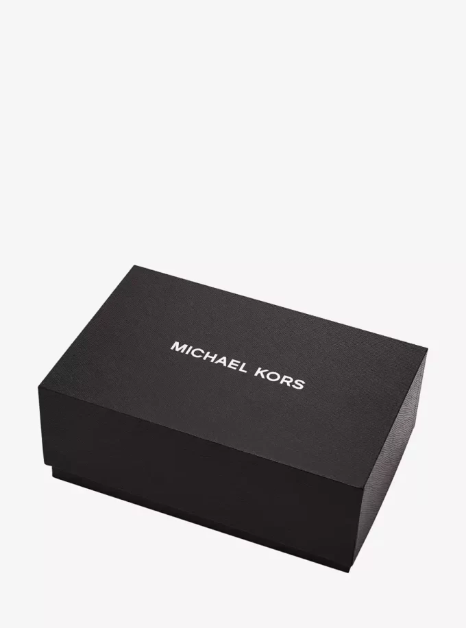 Zestaw prezentowy: duży zegarek Lexington w kolorze złotym i etui na karty ze skóry tłoczonej na wzór krokodyla