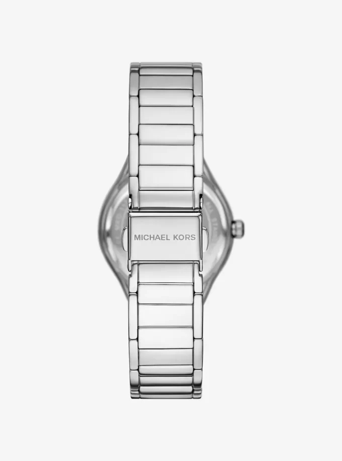 Zestaw prezentowy Mini Sylvia Pavé z zegarkiem i bransoletą w kolorze srebrnym