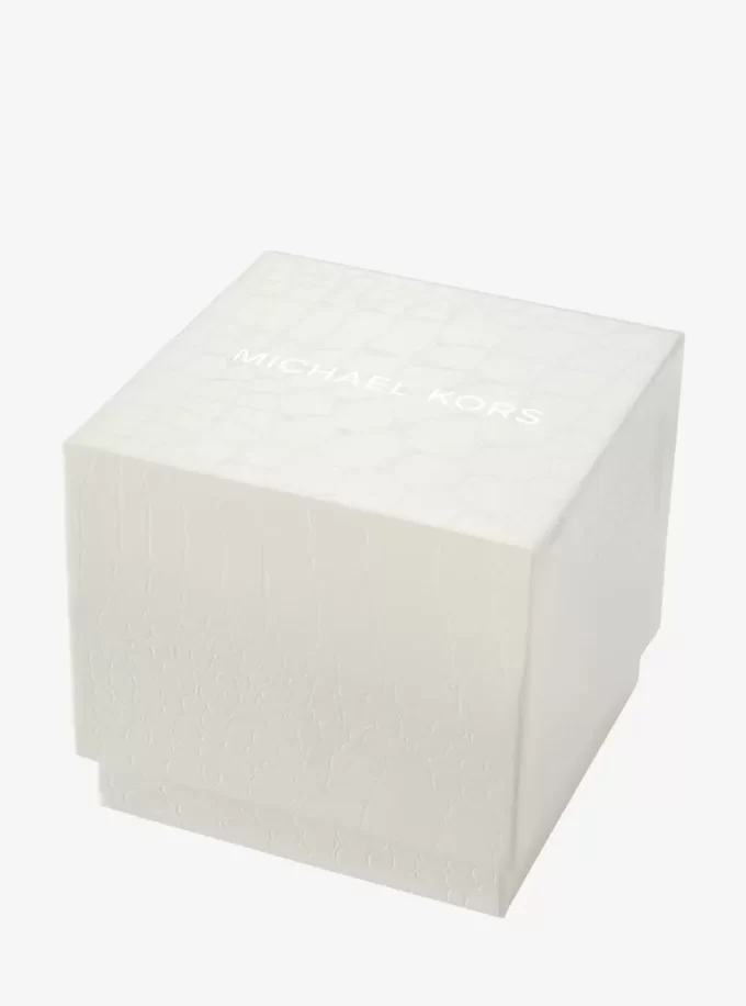 Zestaw prezentowy Mini Sylvia Pavé w kolorze różowego złota z zegarkiem i bransoletą