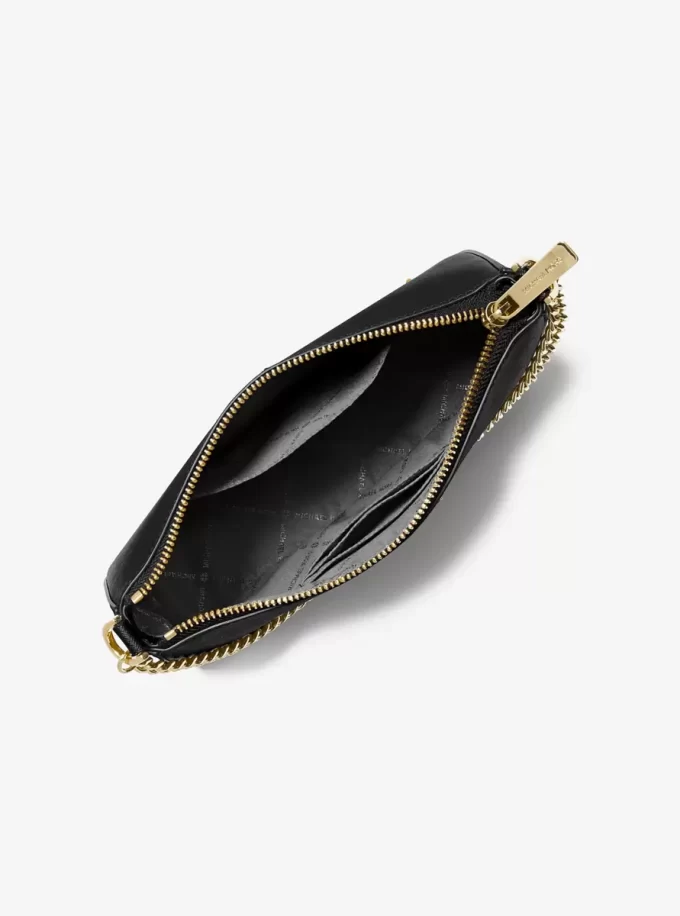 Zestaw prezentowy: średnia torba na ramię ze skóry saffiano i etui na karty