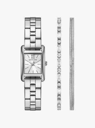 Zestaw prezentowy: zegarek i biżuteria w kolorze srebrnym Mini Monroe