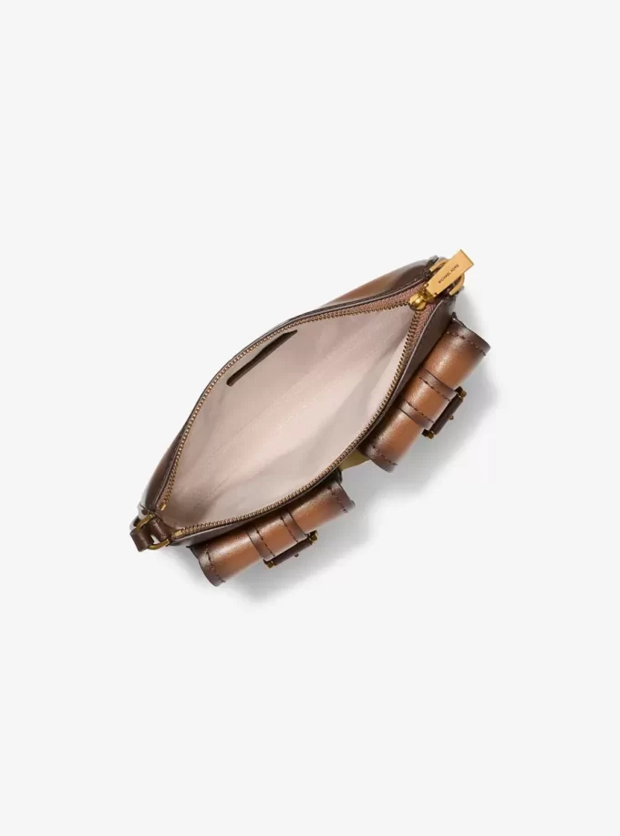 Zoe Mała Skórzana Torebka z Polerowanej Skóry